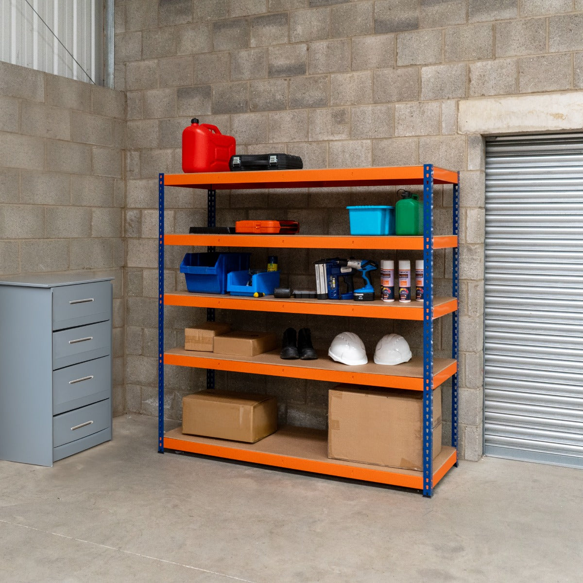 S-Rax 5 Shelf Racking - 180cm x 180cm x 60cm