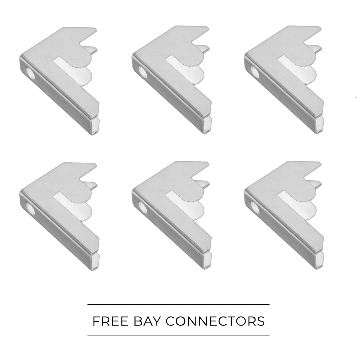 3 x E-Rax White Racking