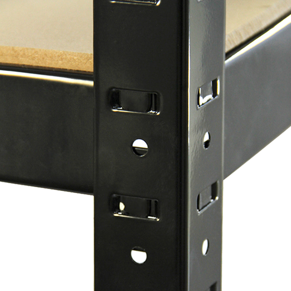 Monster Racking T-Rax Metal Storage Shelves, Black, 90cm W, 45cm D