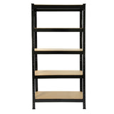 Monster Racking T-Rax Heavy Duty Shelving Units, Black, 75cm W, 30cm D, Set of 4