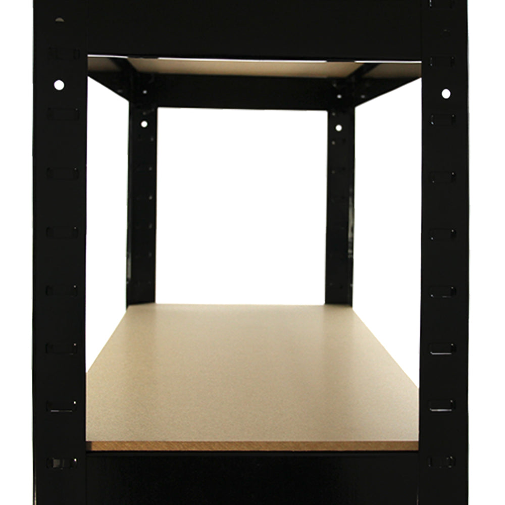 Evil Racks Monster Racking T-Rax Heavy Duty Shelving Units, Black, 75cm W, 30cm D