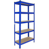 Monster Racking T-Rax Heavy Duty Shelving Units, Blue, 75cm W, 30cm D, Set of 2