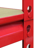 Monster Racking Z-Rax Corner Storage Shelf Unit, Red, 90cm Wide