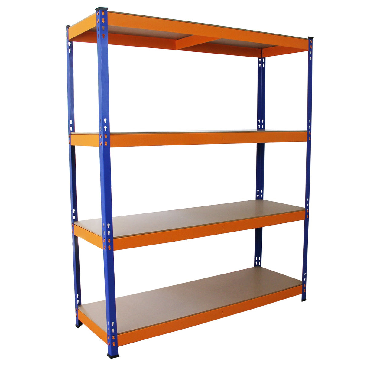 Monster Racking S-Rax Warehouse Storage Shelving, Blue/Orange, 150cm W, 50cm D