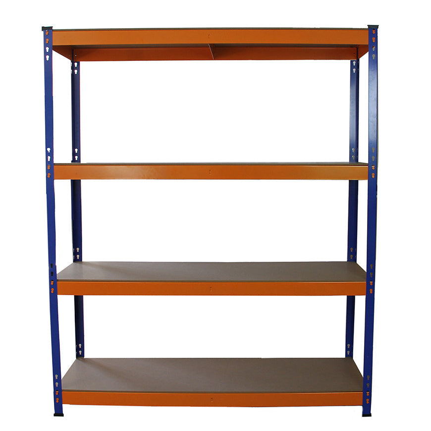 Monster Rack Storage Monster Racking S-Rax Warehouse Storage Shelving, Blue/Orange, 150cm W
