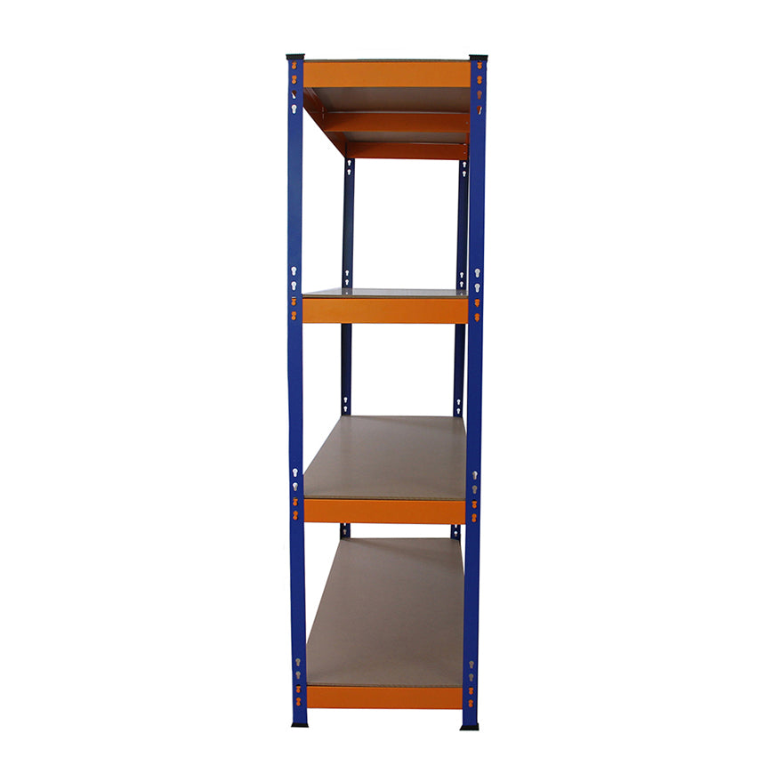 Monster Rack Storage Monster Racking S-Rax Warehouse Storage Shelving, Blue/Orange, 150cm W
