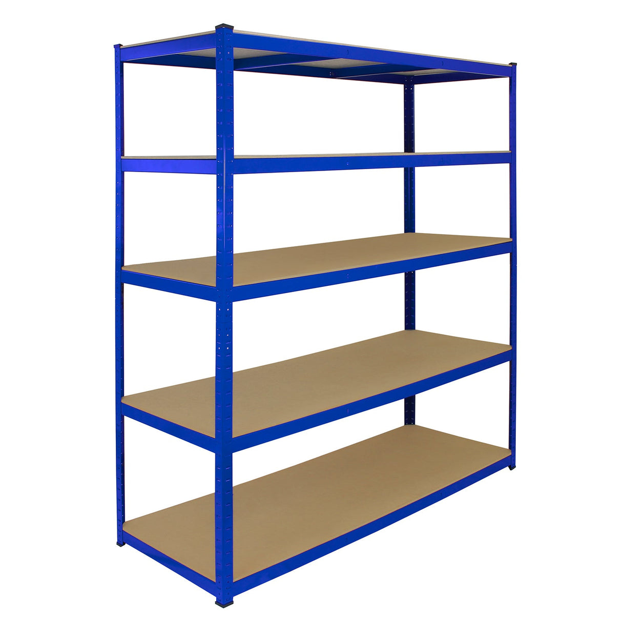 Monster Racking T-Rax Extra Wide Storage Shelves, Blue, 160cm W, 60cm D