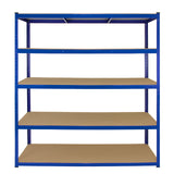 Monster Racking T-Rax 5 x Extra Wide Storage Shelves, Blue, 160cm W, 60cm D