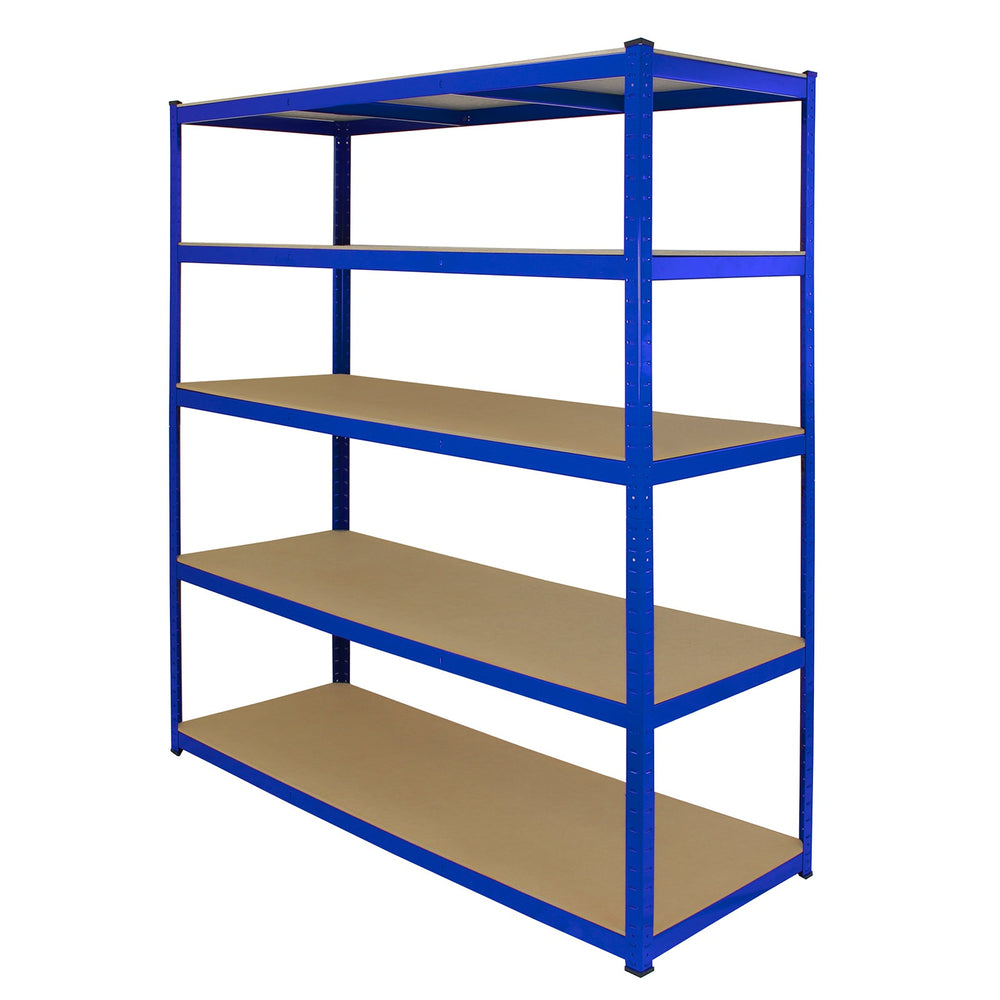 Monster Rack Storage Monster Racking T-Rax Extra Wide Storage Shelves, Blue, 160cm W, 60cm