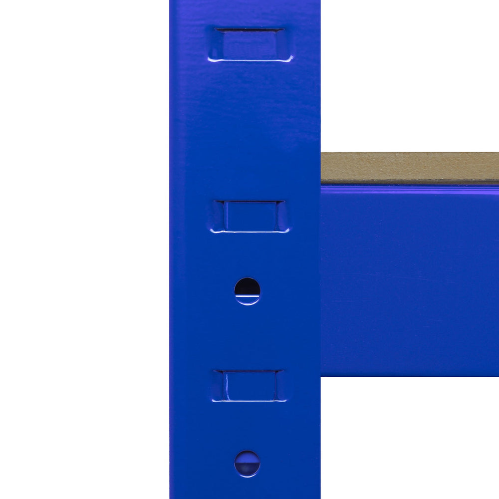 Monster Rack Storage Monster Racking T-Rax 5 x Extra Wide Storage Shelves, Blue, 160cm W, 6