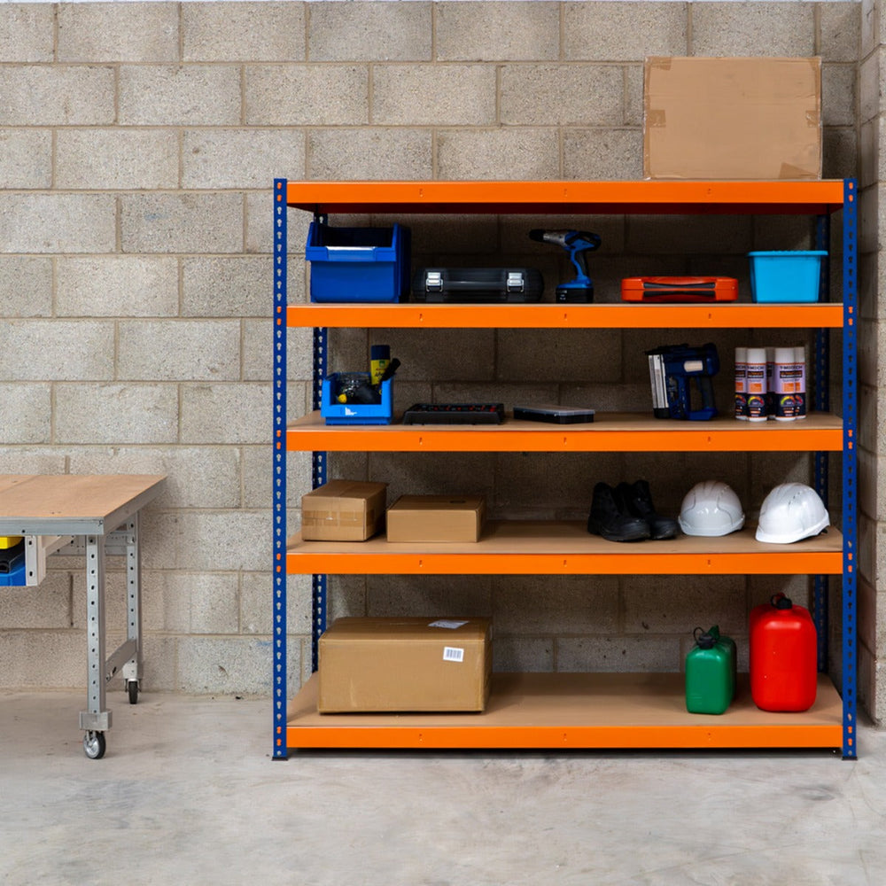 Shelf Racking Called S-Rax 5 Shelf Racking - 180cm x 180cm x 60cm – Monster Racking