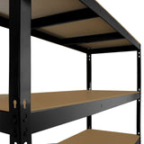 Monster Racking Q-Rax Heavy Duty Storage Shelving, 160cm W, 60cm D, Black