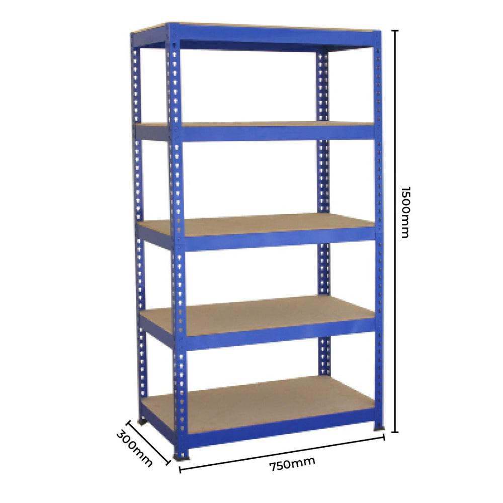 T Rack Racking 2 x T-RAX Blue Metal Racking Units 75cm x 150cm x 30cm – Monster Racking