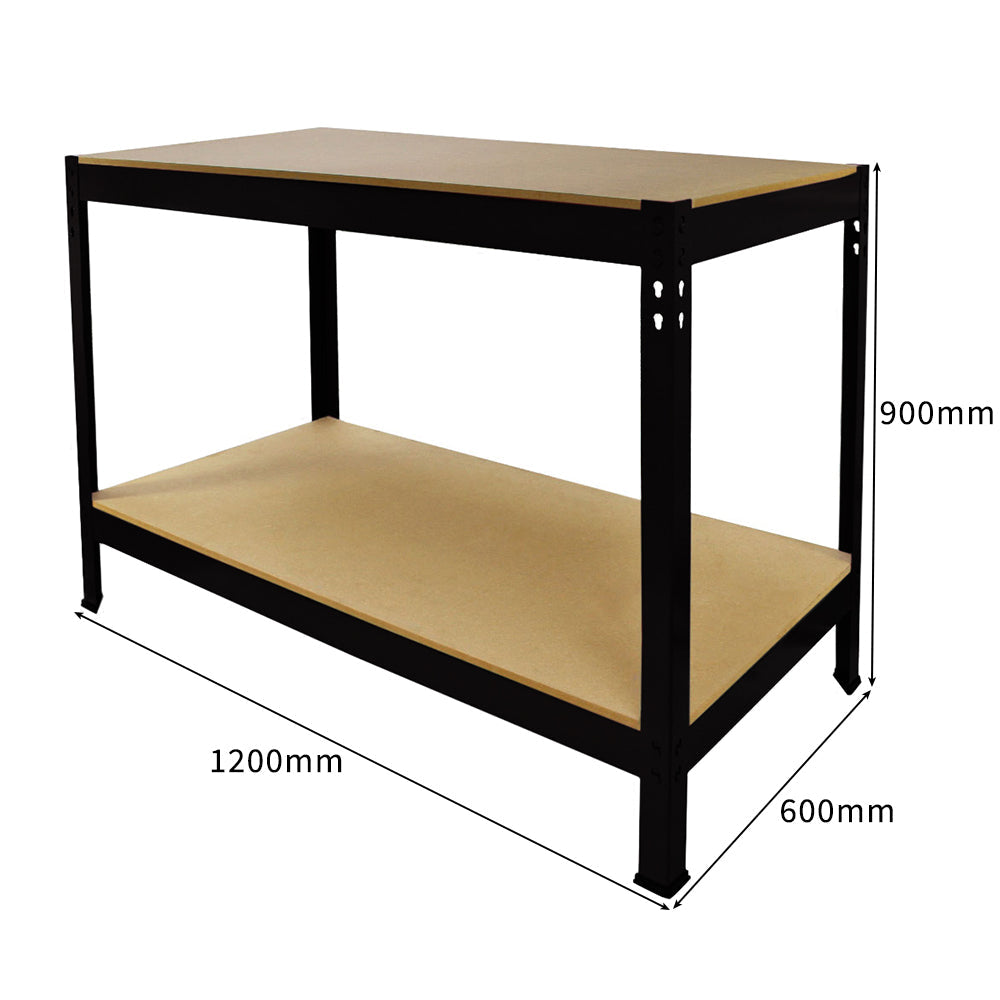 T Rack Racking 3 x 90cm T-Rax Black Metal Racking Units & Workbench – Monster Racking