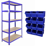 T-RAX Blue 90cm with 12 x Storage Quick Pick Bins