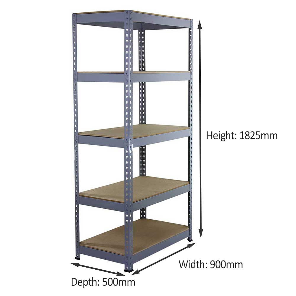 Q-Rax Grey Shelving Units - 90cm x 180cm x 50cm – Monster Racking