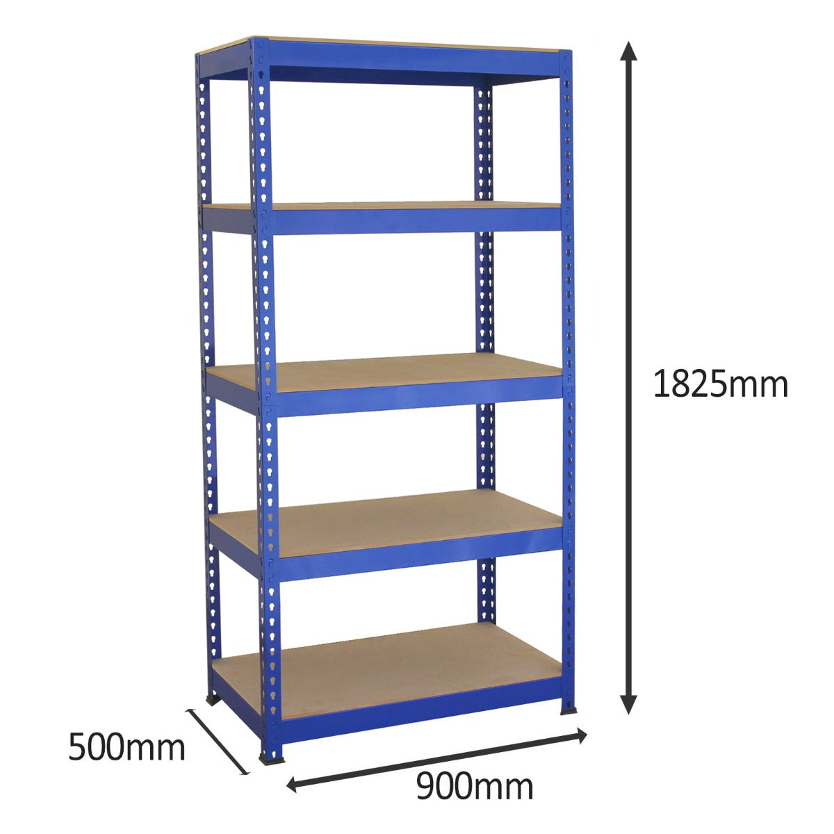 3 x 90cm Q-Rax Blue Metal Racking Units & Workbench