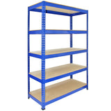 3 x Q-Rax Racking Blue 90 x 50 x 180cm + 2 x Racking Blue 120 x 50 x 180cm