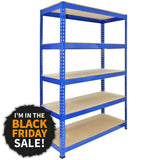 Q-Rax Blue Metal Shelving Units - 120cm x 180cm x 50cm