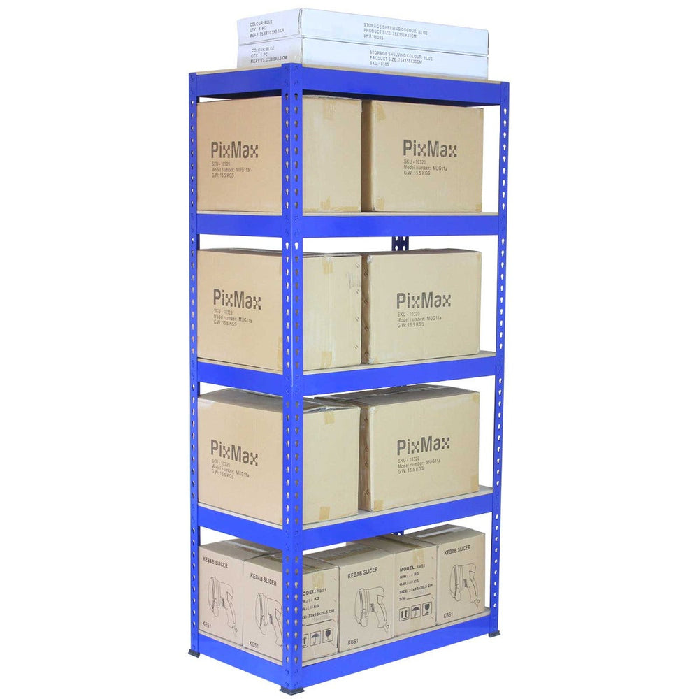 Blue Mercury Racking Q-Rax 3 x 90cm & 2 x 120cm Blue Metal Racking Units – Monster Racking