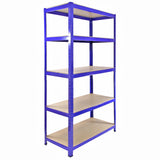 Monster Racking T-Rax Metal Storage Shelves, Blue, 90cm W, 45cm D, Set of 4