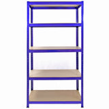 Monster Racking T-Rax Metal Storage Shelves, Blue, 90cm W, 45cm D, Set of 4