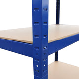 Monster Racking T-Rax Metal Storage Shelves, Blue, 90cm W, 45cm D